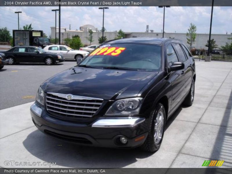 Brilliant Black Crystal Pearl / Deep Jade/Light Taupe 2004 Chrysler Pacifica AWD