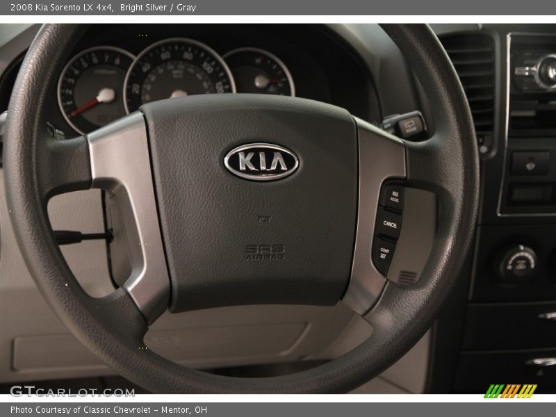 Bright Silver / Gray 2008 Kia Sorento LX 4x4