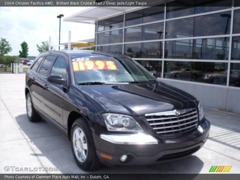 Brilliant Black Crystal Pearl / Deep Jade/Light Taupe 2004 Chrysler Pacifica AWD