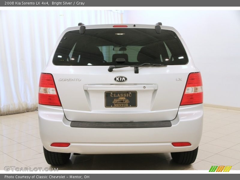 Bright Silver / Gray 2008 Kia Sorento LX 4x4