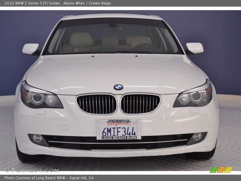 Alpine White / Cream Beige 2010 BMW 5 Series 535i Sedan