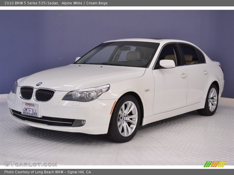 Alpine White / Cream Beige 2010 BMW 5 Series 535i Sedan