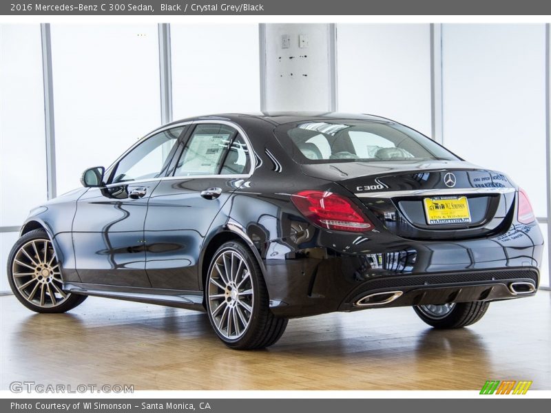 Black / Crystal Grey/Black 2016 Mercedes-Benz C 300 Sedan
