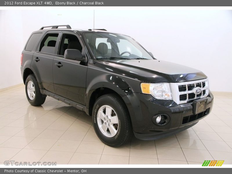 Ebony Black / Charcoal Black 2012 Ford Escape XLT 4WD