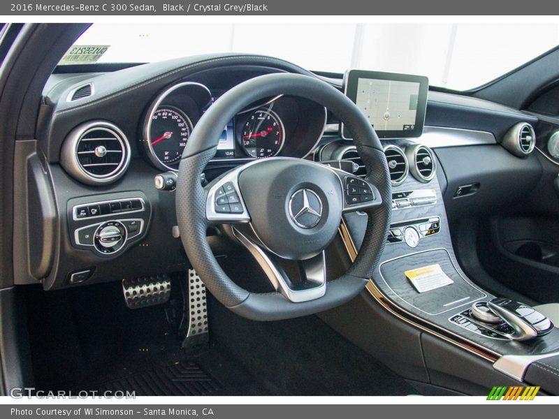 Black / Crystal Grey/Black 2016 Mercedes-Benz C 300 Sedan