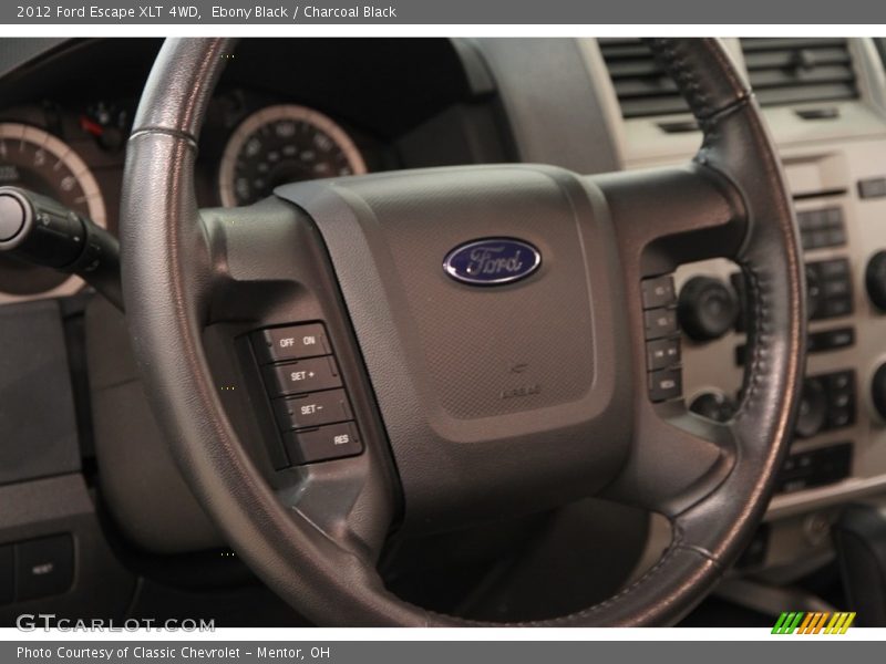 Ebony Black / Charcoal Black 2012 Ford Escape XLT 4WD