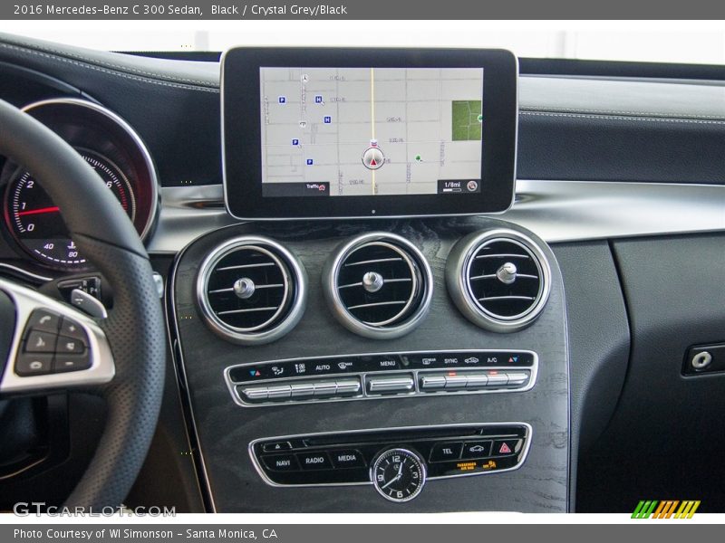 Black / Crystal Grey/Black 2016 Mercedes-Benz C 300 Sedan