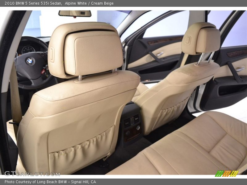 Alpine White / Cream Beige 2010 BMW 5 Series 535i Sedan