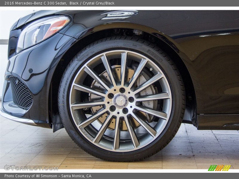 Black / Crystal Grey/Black 2016 Mercedes-Benz C 300 Sedan