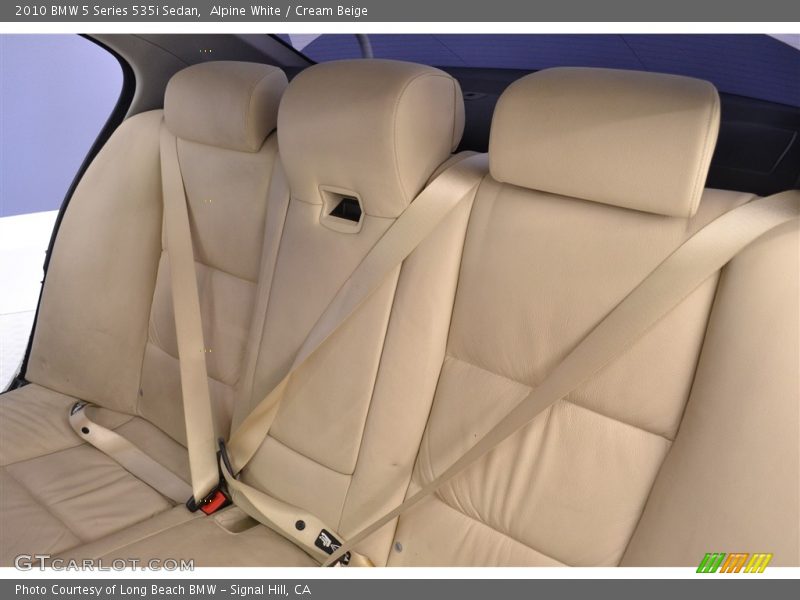 Alpine White / Cream Beige 2010 BMW 5 Series 535i Sedan