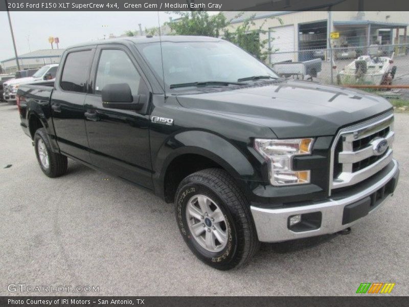 Green Gem / Medium Earth Gray 2016 Ford F150 XLT SuperCrew 4x4