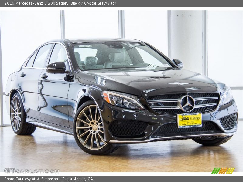 Black / Crystal Grey/Black 2016 Mercedes-Benz C 300 Sedan