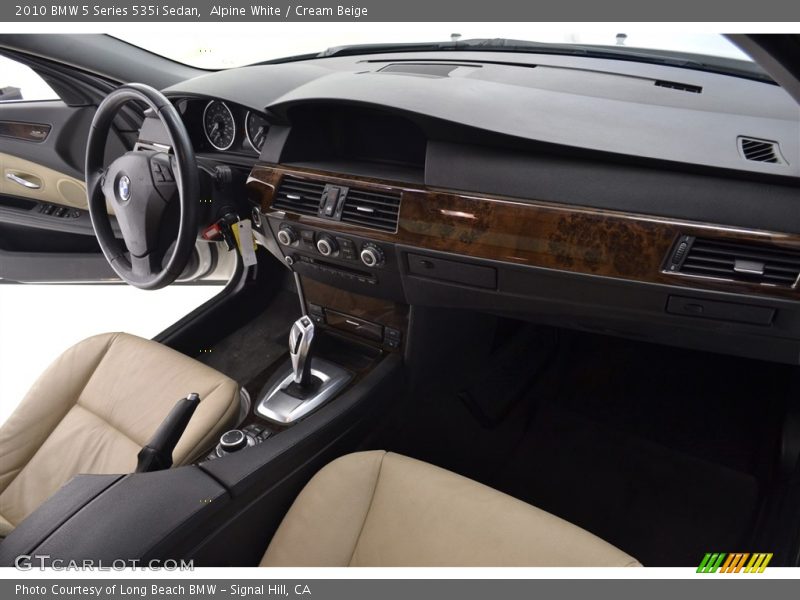 Alpine White / Cream Beige 2010 BMW 5 Series 535i Sedan