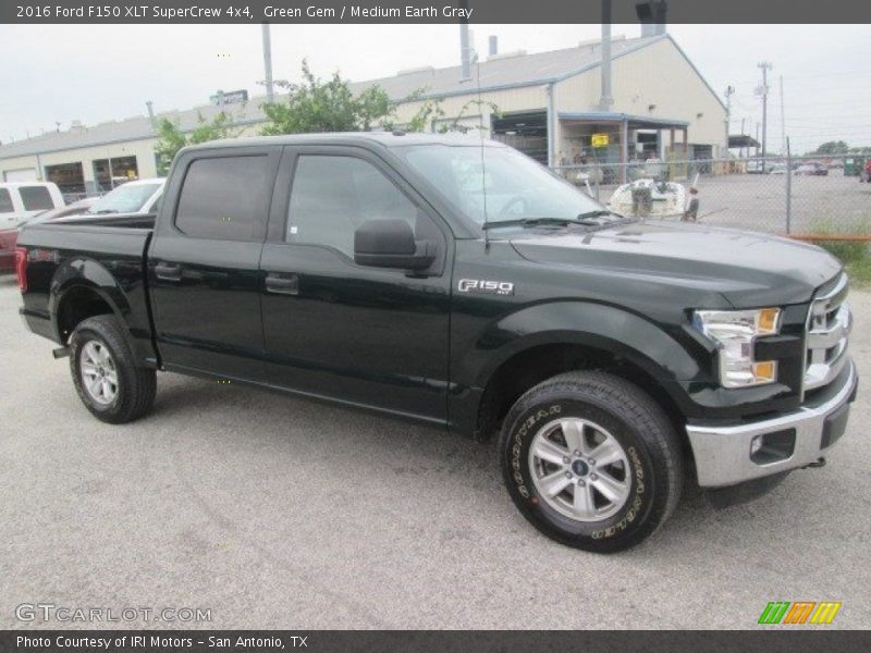 Green Gem / Medium Earth Gray 2016 Ford F150 XLT SuperCrew 4x4