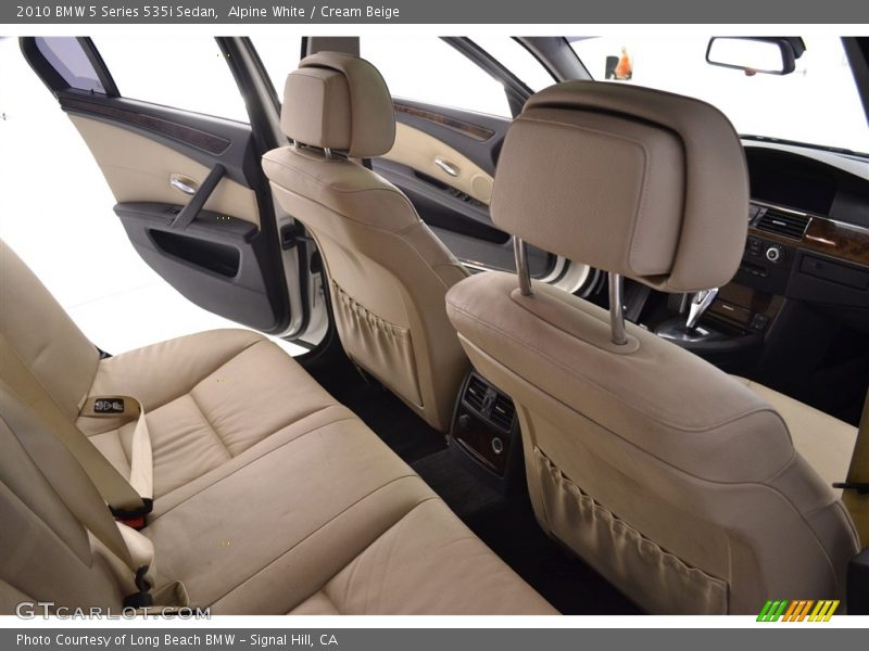 Alpine White / Cream Beige 2010 BMW 5 Series 535i Sedan