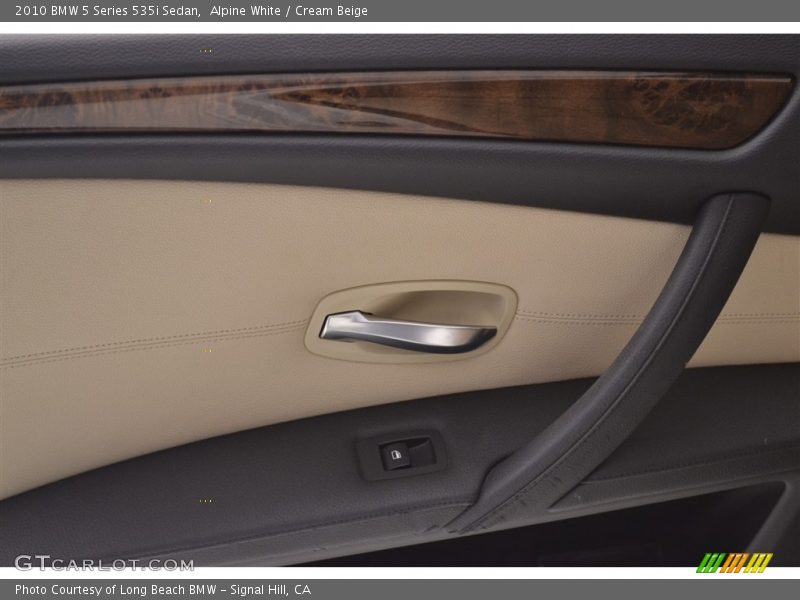 Alpine White / Cream Beige 2010 BMW 5 Series 535i Sedan