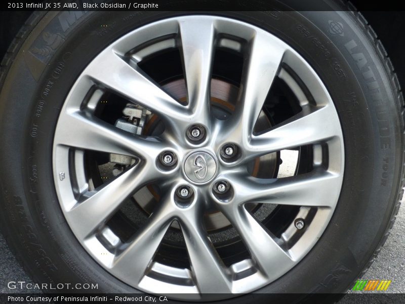 Black Obsidian / Graphite 2013 Infiniti JX 35 AWD