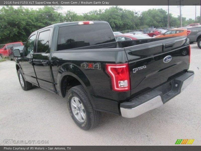 Green Gem / Medium Earth Gray 2016 Ford F150 XLT SuperCrew 4x4