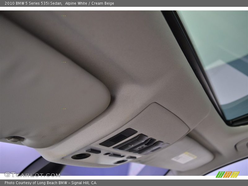 Alpine White / Cream Beige 2010 BMW 5 Series 535i Sedan