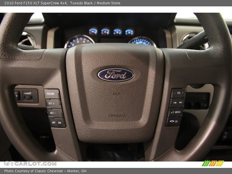 Tuxedo Black / Medium Stone 2010 Ford F150 XLT SuperCrew 4x4
