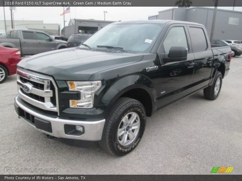 Green Gem / Medium Earth Gray 2016 Ford F150 XLT SuperCrew 4x4