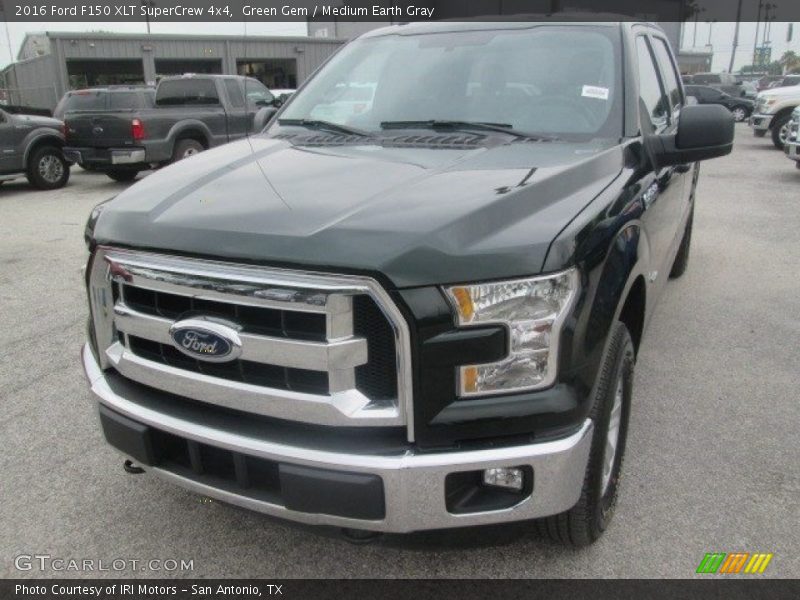 Green Gem / Medium Earth Gray 2016 Ford F150 XLT SuperCrew 4x4