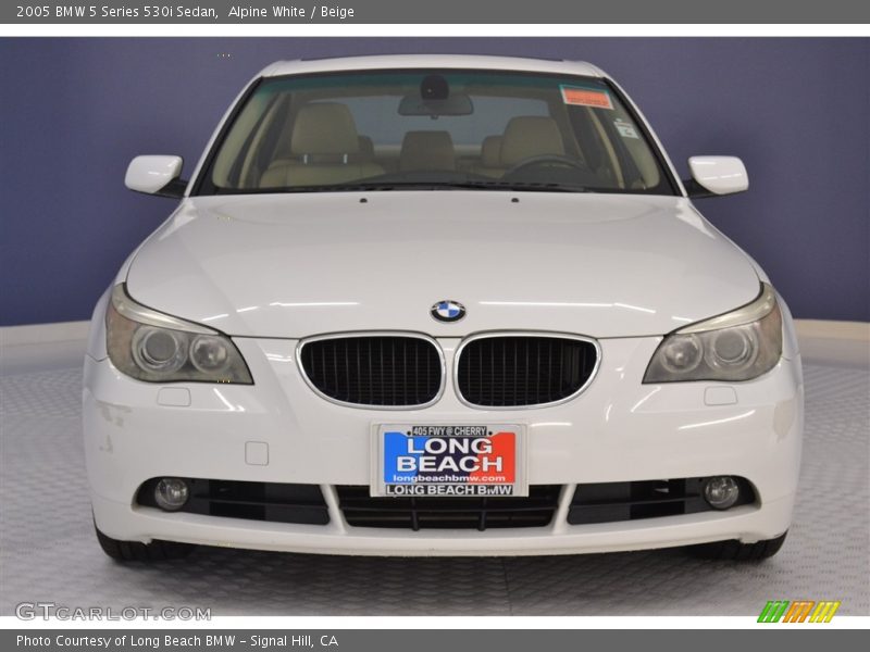 Alpine White / Beige 2005 BMW 5 Series 530i Sedan