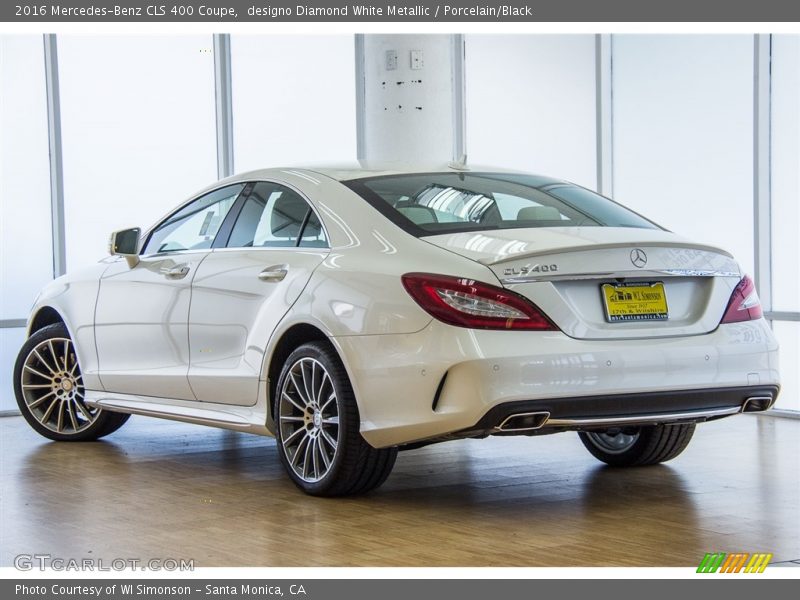 designo Diamond White Metallic / Porcelain/Black 2016 Mercedes-Benz CLS 400 Coupe