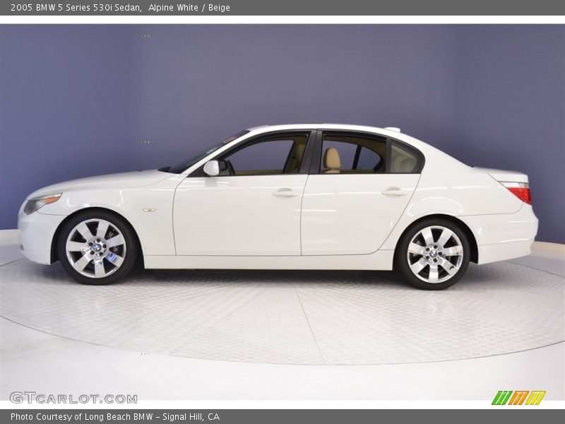 Alpine White / Beige 2005 BMW 5 Series 530i Sedan