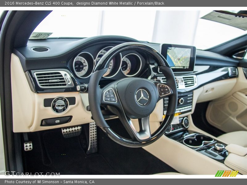 designo Diamond White Metallic / Porcelain/Black 2016 Mercedes-Benz CLS 400 Coupe