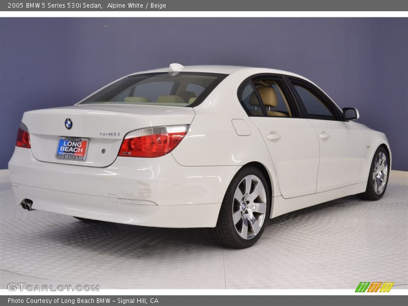 Alpine White / Beige 2005 BMW 5 Series 530i Sedan