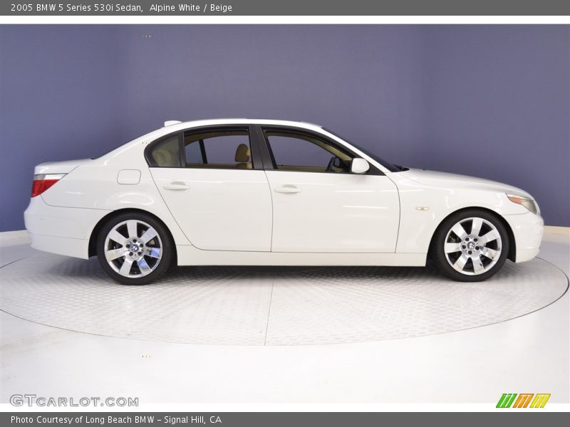 Alpine White / Beige 2005 BMW 5 Series 530i Sedan