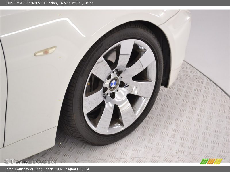 Alpine White / Beige 2005 BMW 5 Series 530i Sedan