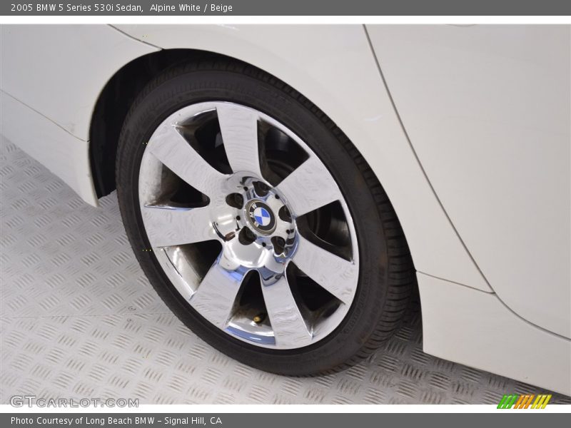Alpine White / Beige 2005 BMW 5 Series 530i Sedan