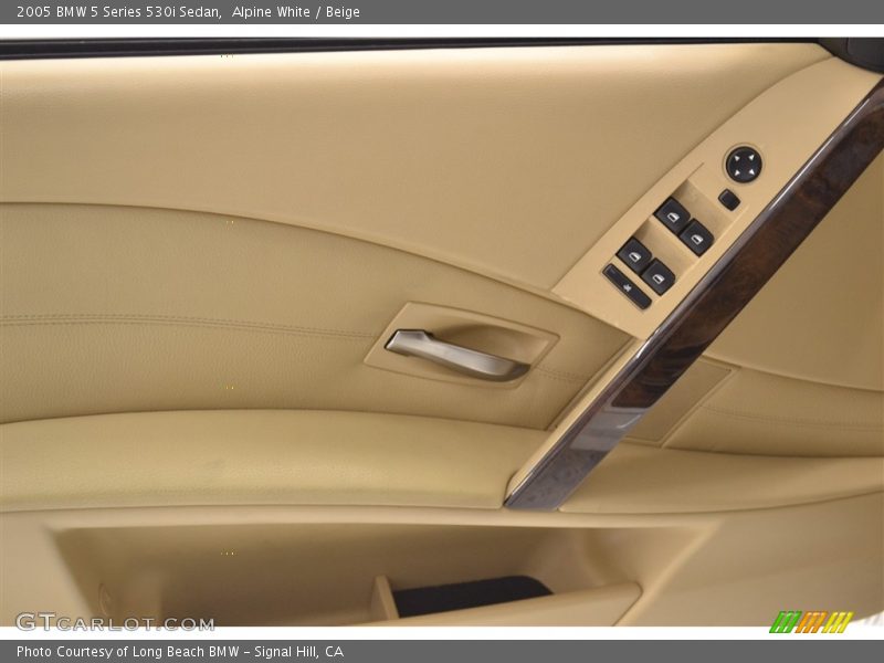 Alpine White / Beige 2005 BMW 5 Series 530i Sedan