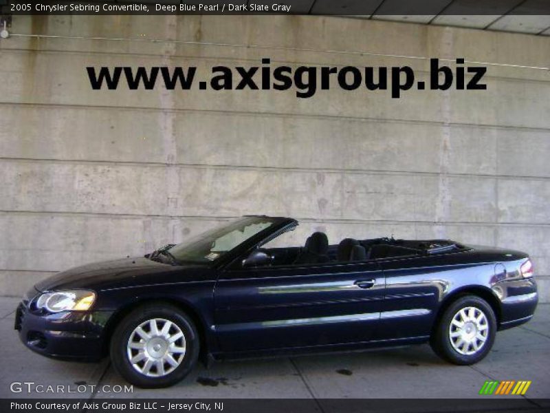 Deep Blue Pearl / Dark Slate Gray 2005 Chrysler Sebring Convertible