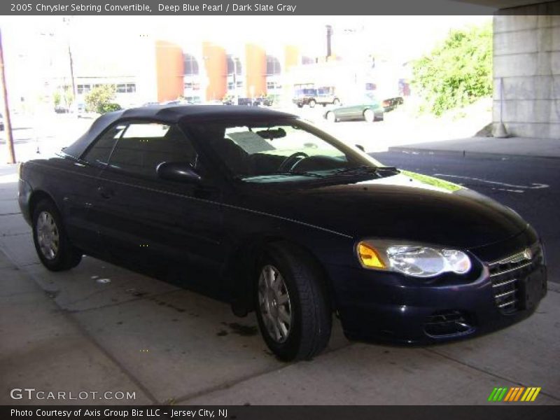 Deep Blue Pearl / Dark Slate Gray 2005 Chrysler Sebring Convertible