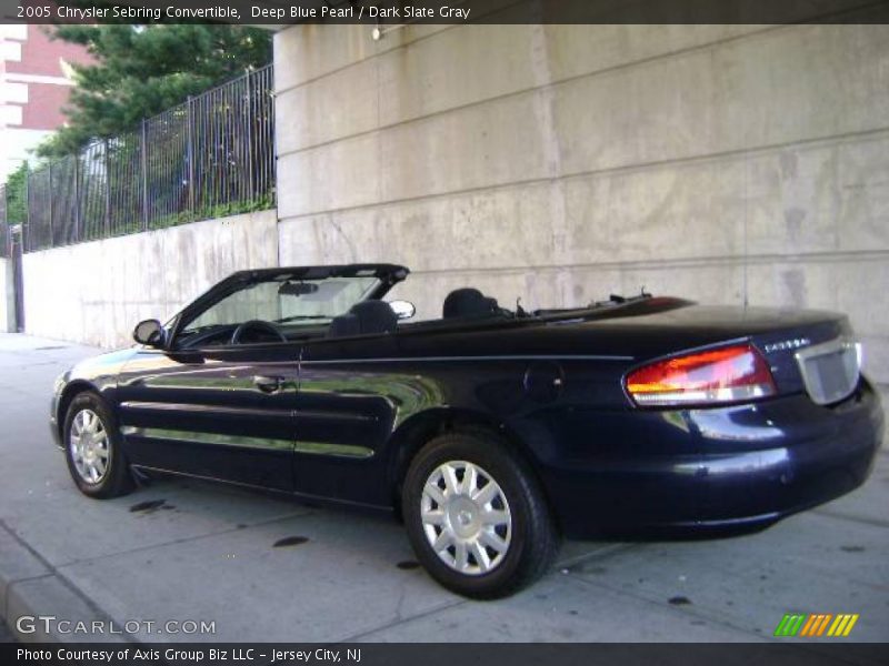 Deep Blue Pearl / Dark Slate Gray 2005 Chrysler Sebring Convertible