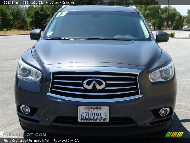 Diamond Slate / Graphite 2013 Infiniti JX 35 AWD