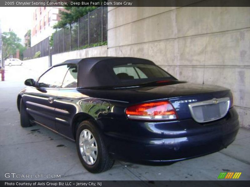 Deep Blue Pearl / Dark Slate Gray 2005 Chrysler Sebring Convertible