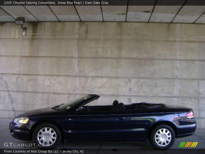 Deep Blue Pearl / Dark Slate Gray 2005 Chrysler Sebring Convertible