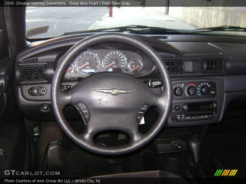 Deep Blue Pearl / Dark Slate Gray 2005 Chrysler Sebring Convertible