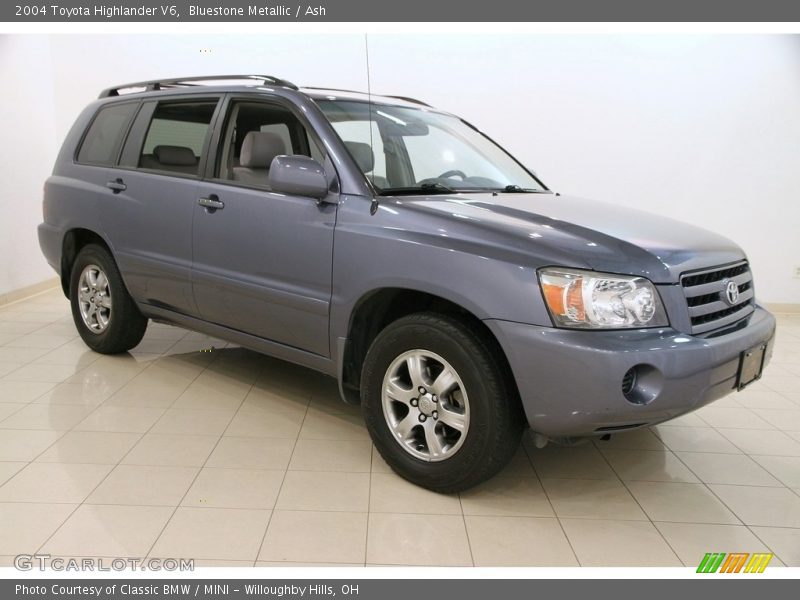 Bluestone Metallic / Ash 2004 Toyota Highlander V6