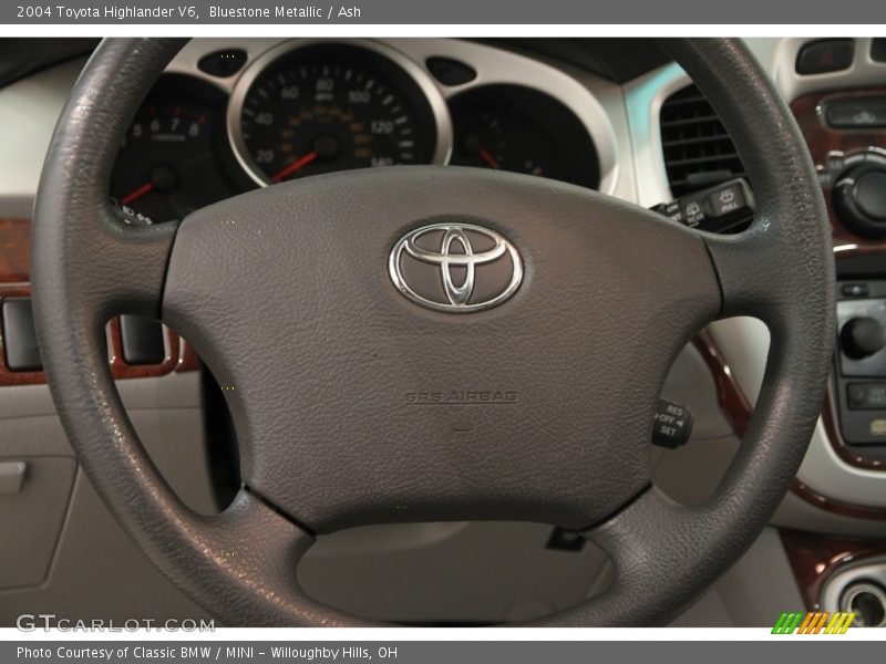 Bluestone Metallic / Ash 2004 Toyota Highlander V6