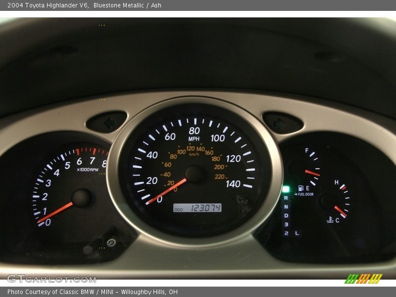 Bluestone Metallic / Ash 2004 Toyota Highlander V6
