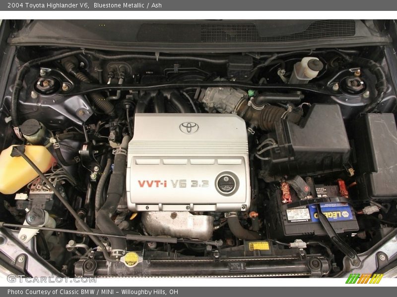 Bluestone Metallic / Ash 2004 Toyota Highlander V6