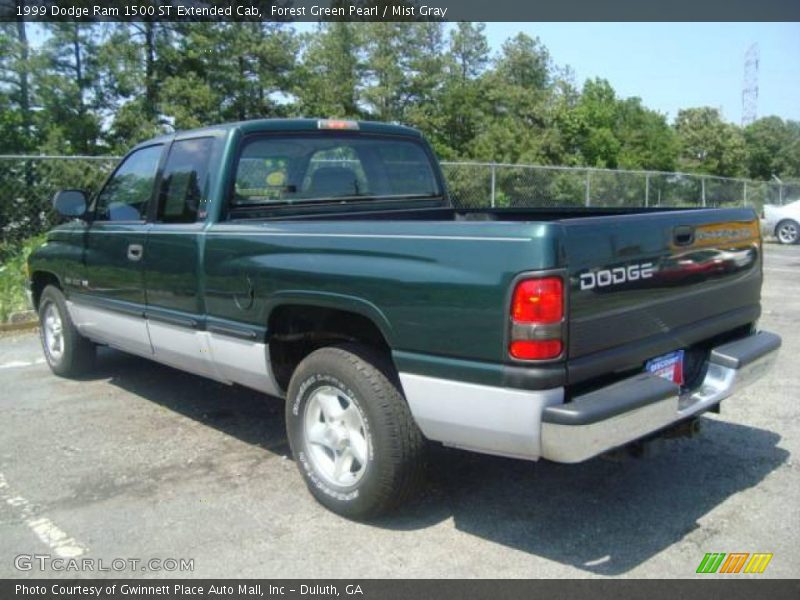 Forest Green Pearl / Mist Gray 1999 Dodge Ram 1500 ST Extended Cab
