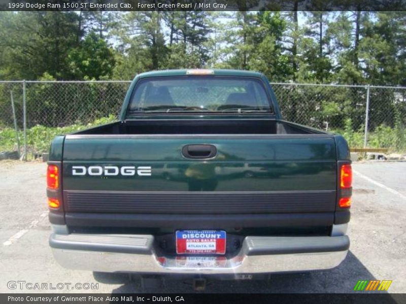 Forest Green Pearl / Mist Gray 1999 Dodge Ram 1500 ST Extended Cab