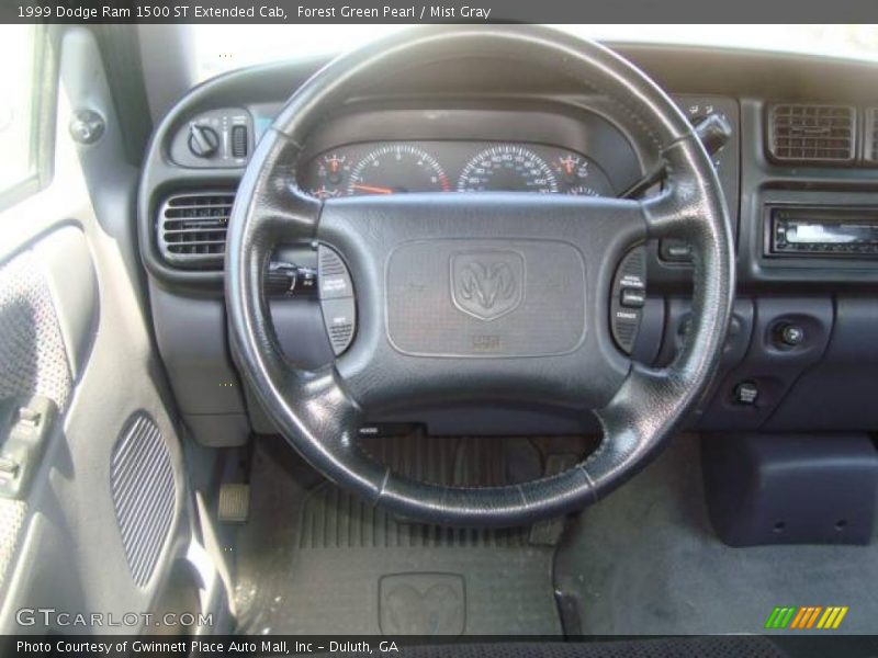 Forest Green Pearl / Mist Gray 1999 Dodge Ram 1500 ST Extended Cab