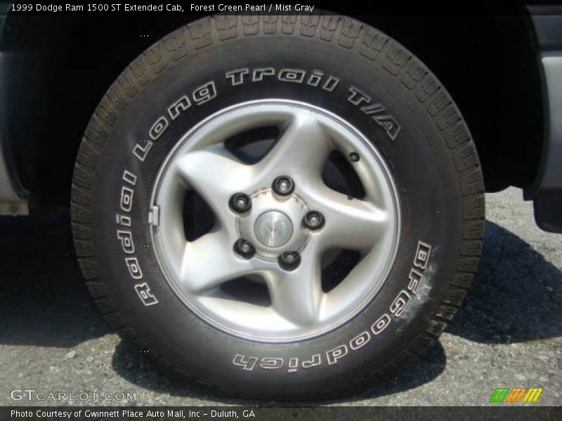 Forest Green Pearl / Mist Gray 1999 Dodge Ram 1500 ST Extended Cab